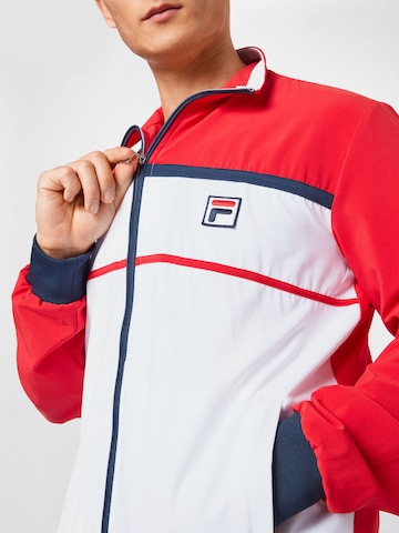 FILA - Chaqueta de chándal en blanco