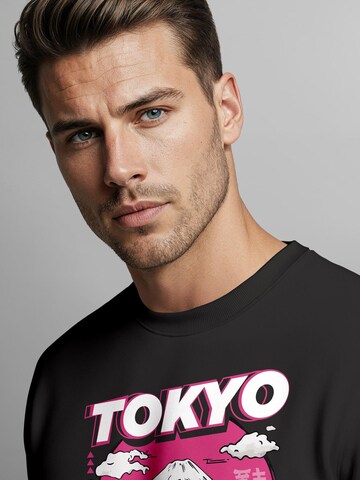 Neverless Sweatshirt 'Tokyo Fuji' in Black