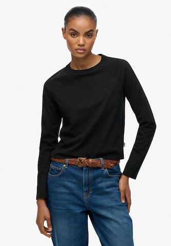 T-shirt 'Essential' Superdry en noir : devant