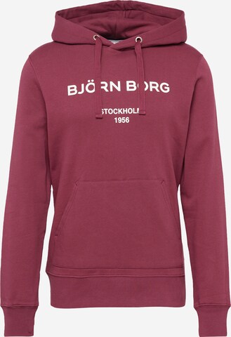 BJÖRN BORG Athletic Sweatshirt in Purple: front