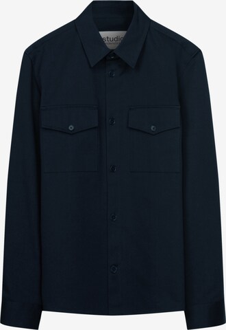 SEIDENSTICKER Button Up Shirt 'Studio' in Blue: front