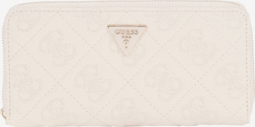 GUESS Wallet 'Adelasia' in White: front