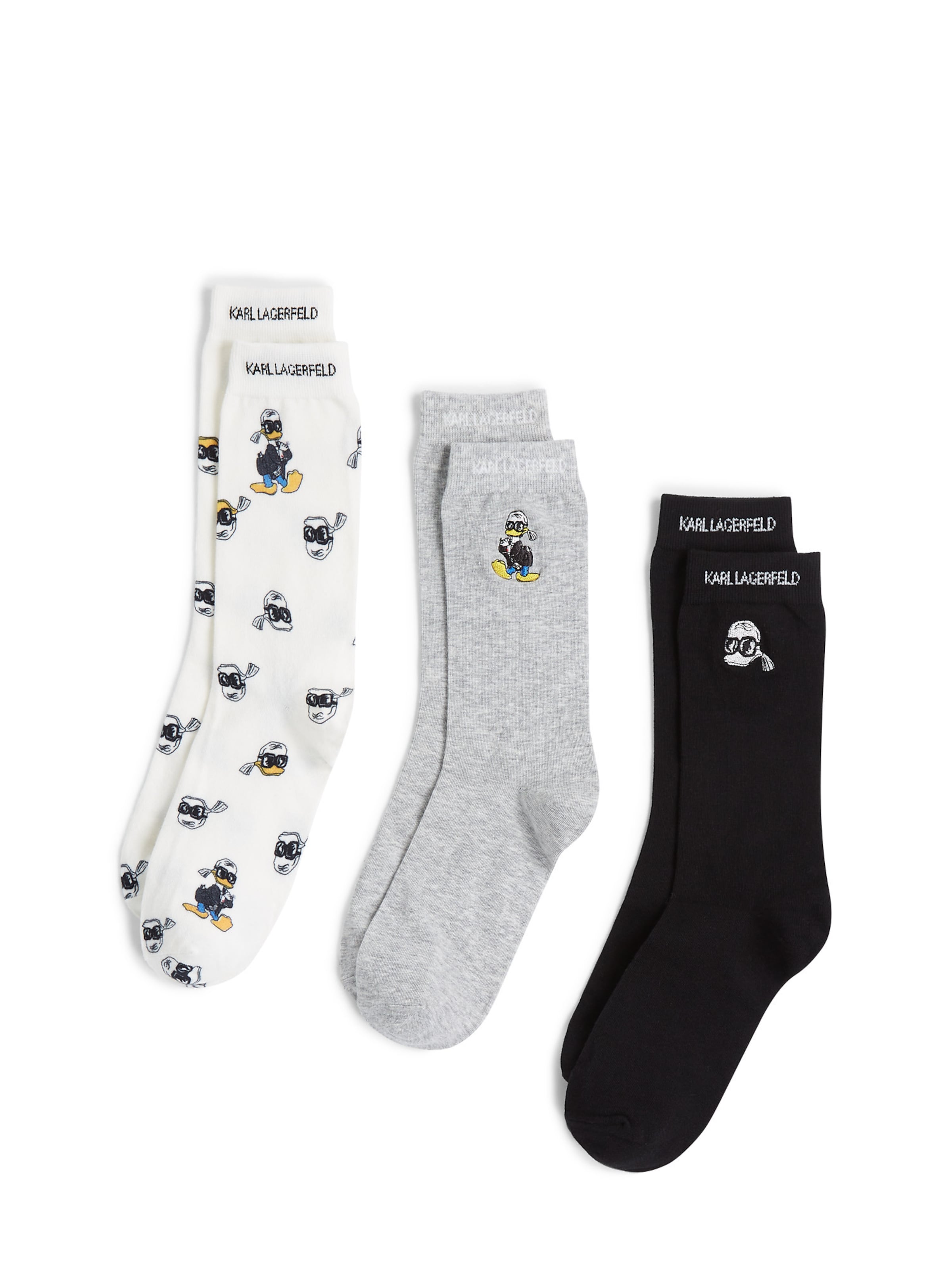Karl Lagerfeld Ponožky 'Disney' – šedá: přední strana