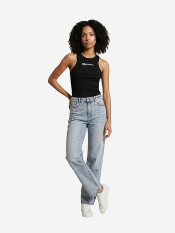 Top 'KLJ Ribbed B2W17085' di KARL LAGERFELD JEANS in nero
