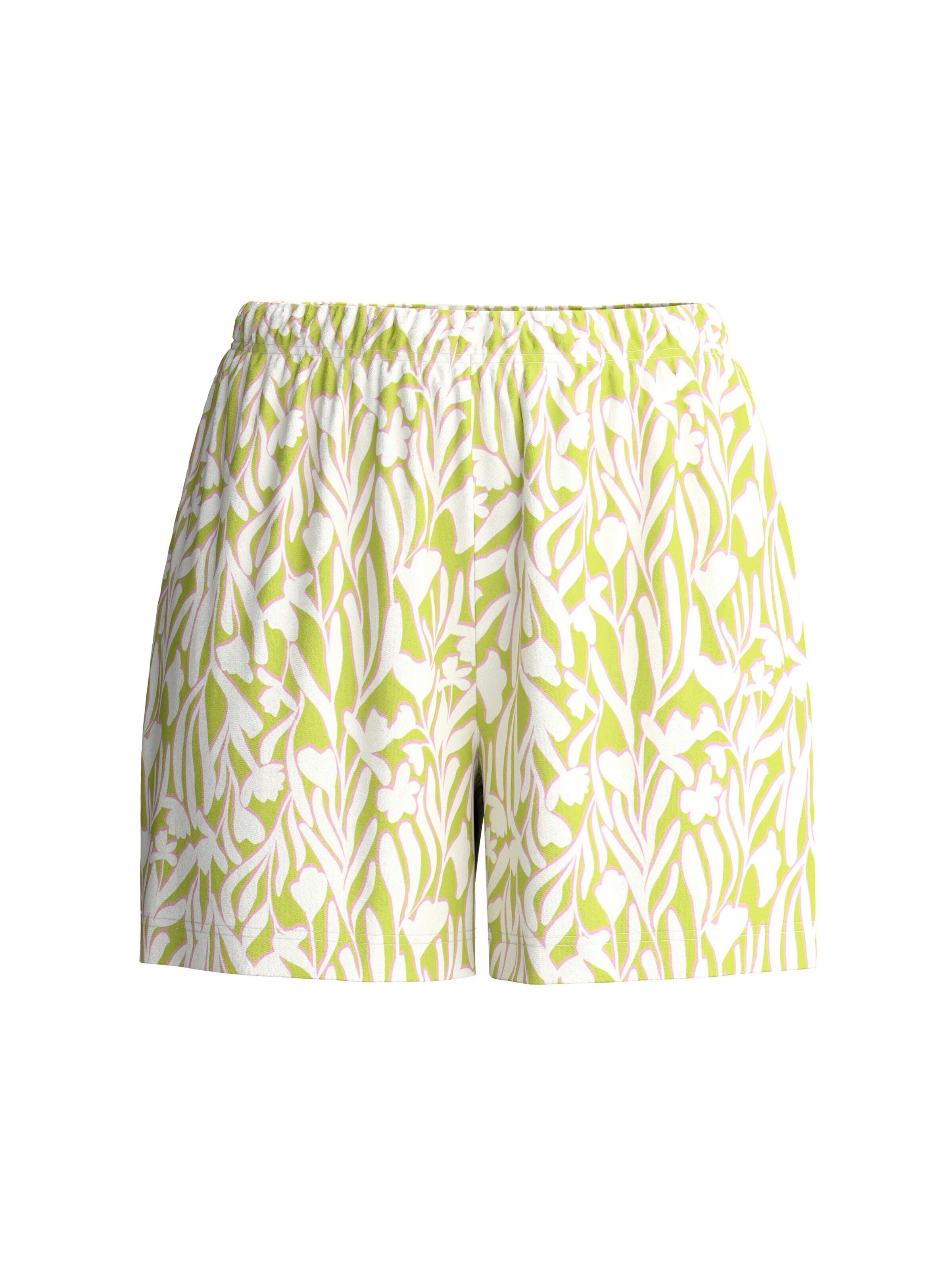 CALIDA Pyjamahose 'Late Bloom M&M'‌‌‌‌‌‌‌‌ in Grün: Vorderseite