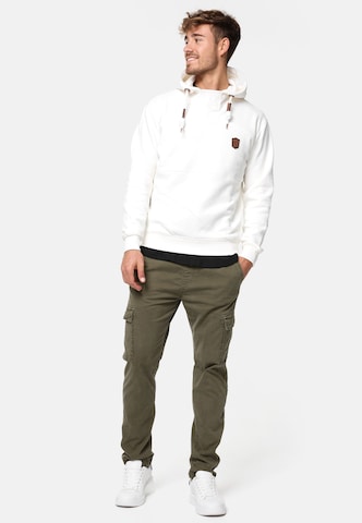 Sweat-shirt 'Meza' INDICODE JEANS en blanc