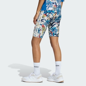 ADIDAS SPORTSWEAR Skinny Sportshorts 'Adidas x Farm Rio' in Weiß