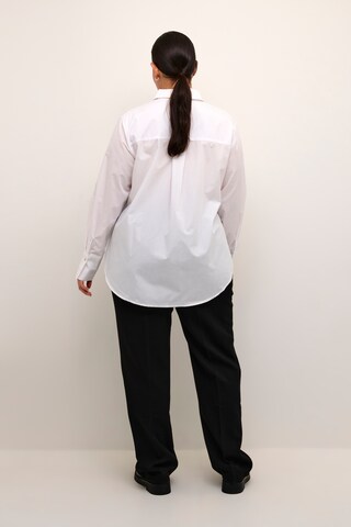 KAFFE CURVE Bluse 'Elna' in Weiß