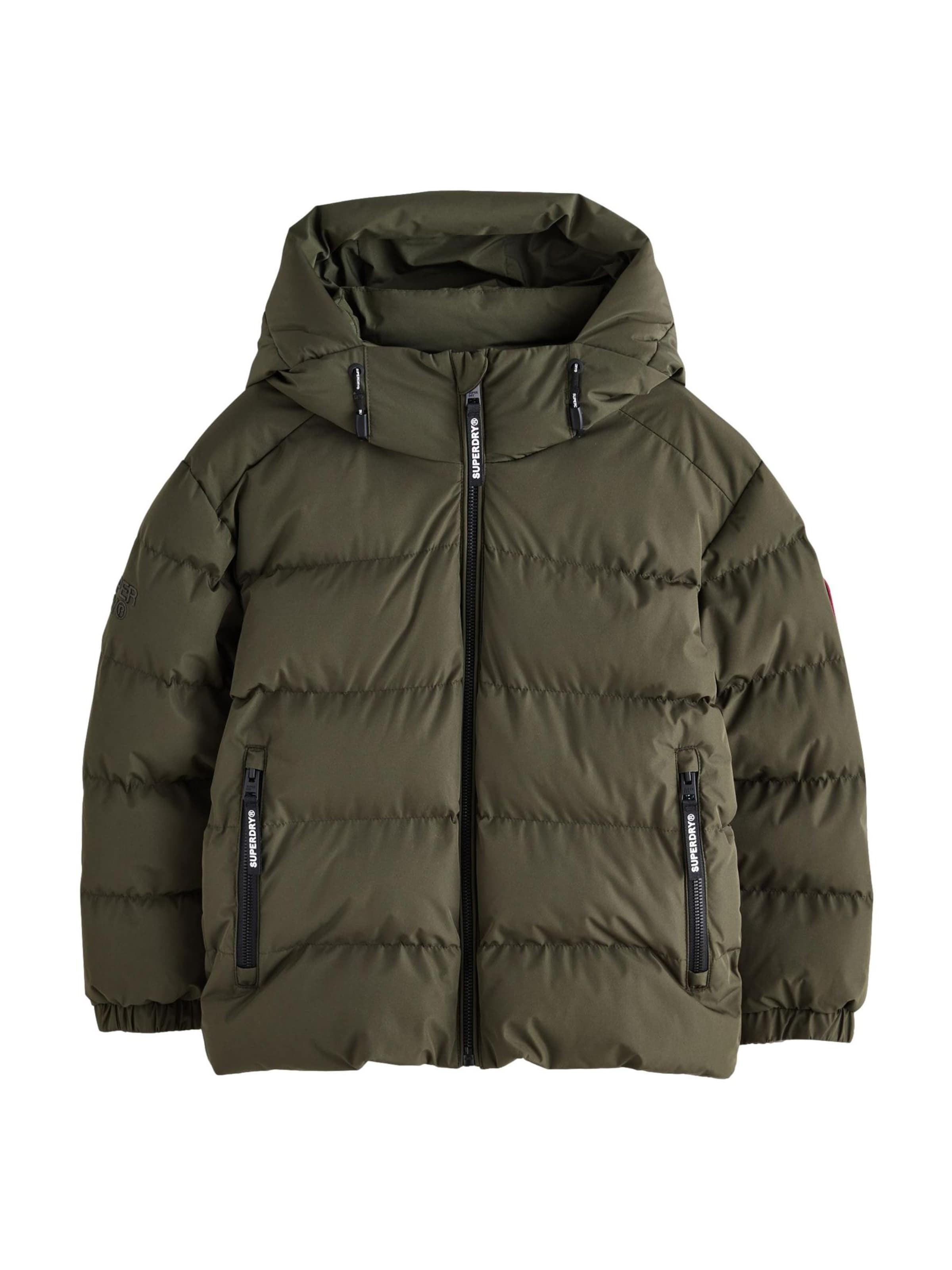 Superdry & Co Зимняя куртка в Зеленый: спереди