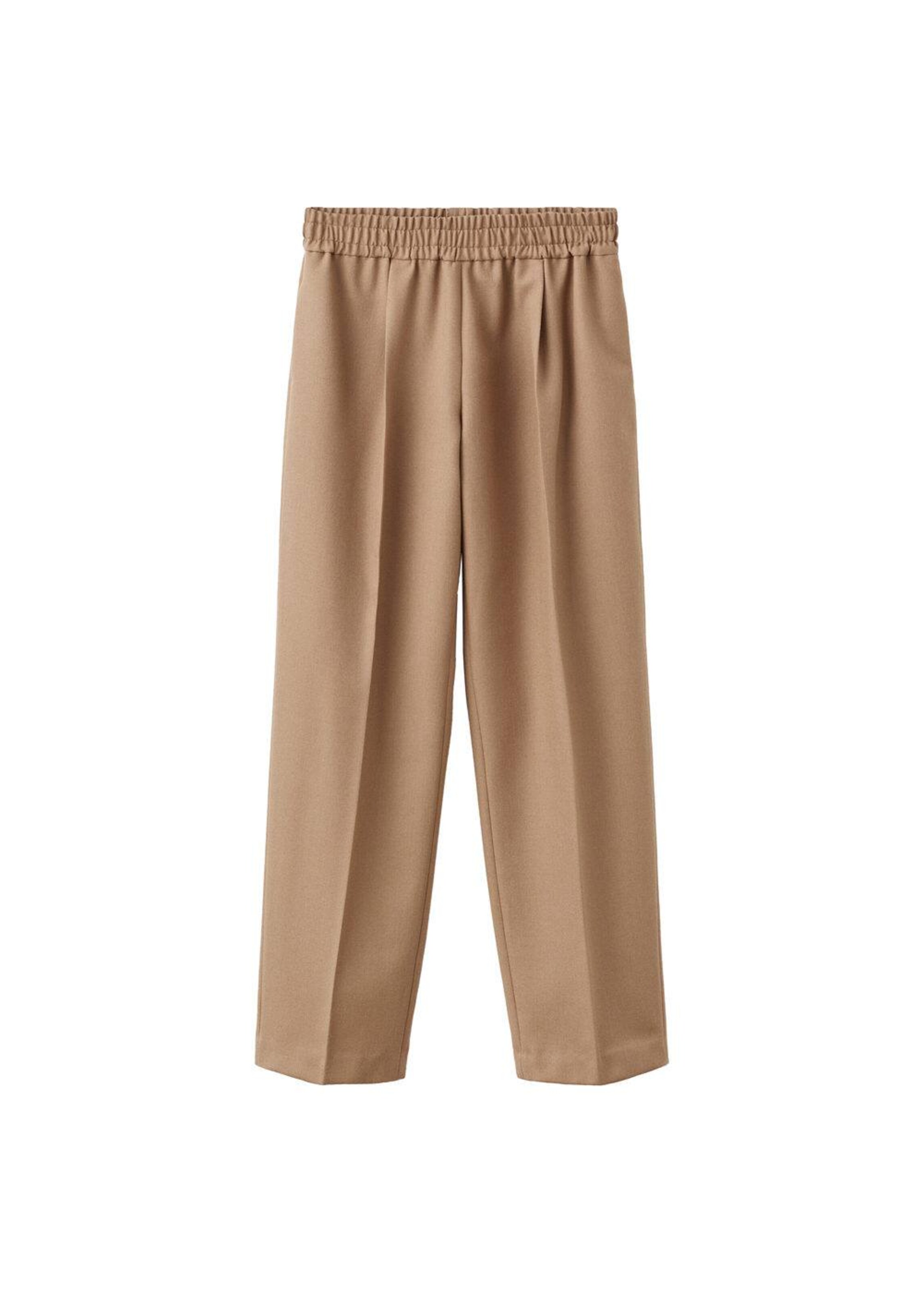 MANGO Loosefit Hose 'Cristal' in Braun: Vorderseite
