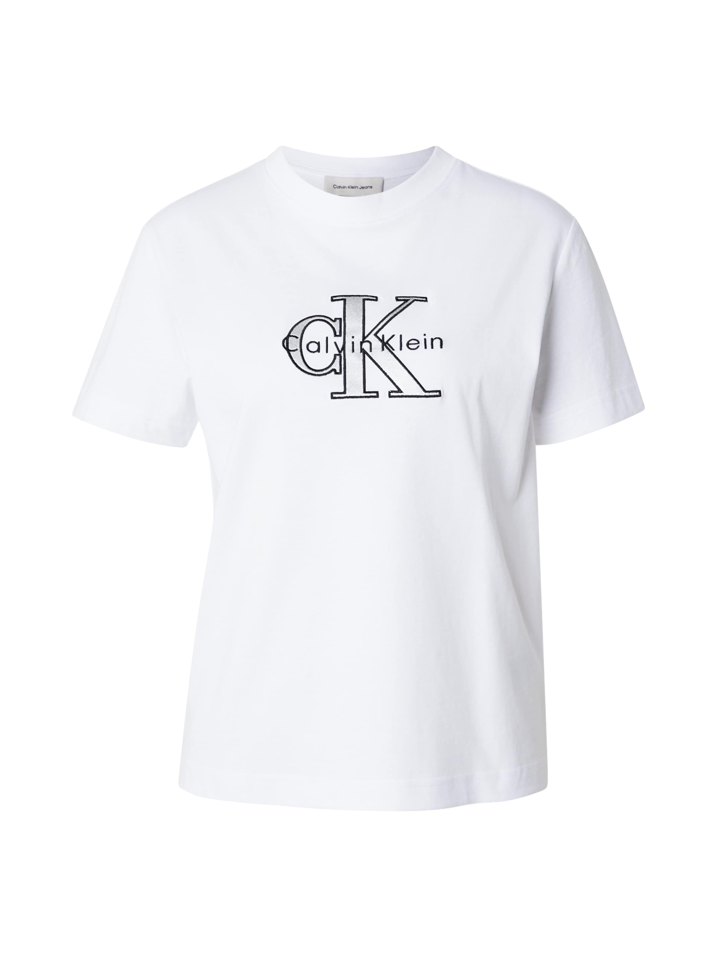 Calvin Klein JeansMajica 'CLASSIC' - bijela boja: prednji dio