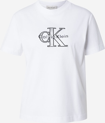 Calvin Klein Jeans Koszulka 'CLASSIC' w kolorze biały: przód