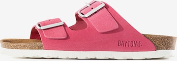 Bayton Pantoletter 'Vegan' i pink: forside