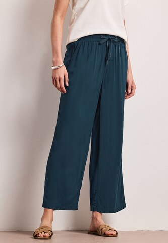STREET ONE Wide Leg Hose in Blau