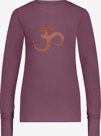 Urban Goddess Yoga & Activewear Sporttop 'Karuna OM Yoga & Pilates' in Lila: Vorderseite