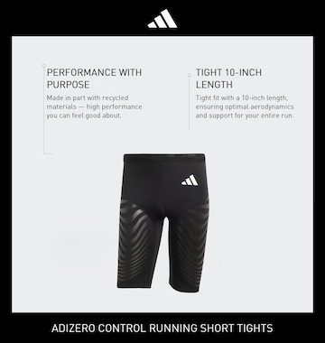 ADIDAS PERFORMANCE Skinny Sportshorts 'Adizero Control' in Schwarz