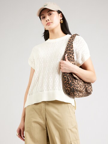 NÜMPH Pullover 'NULIVAS' i hvid: forside