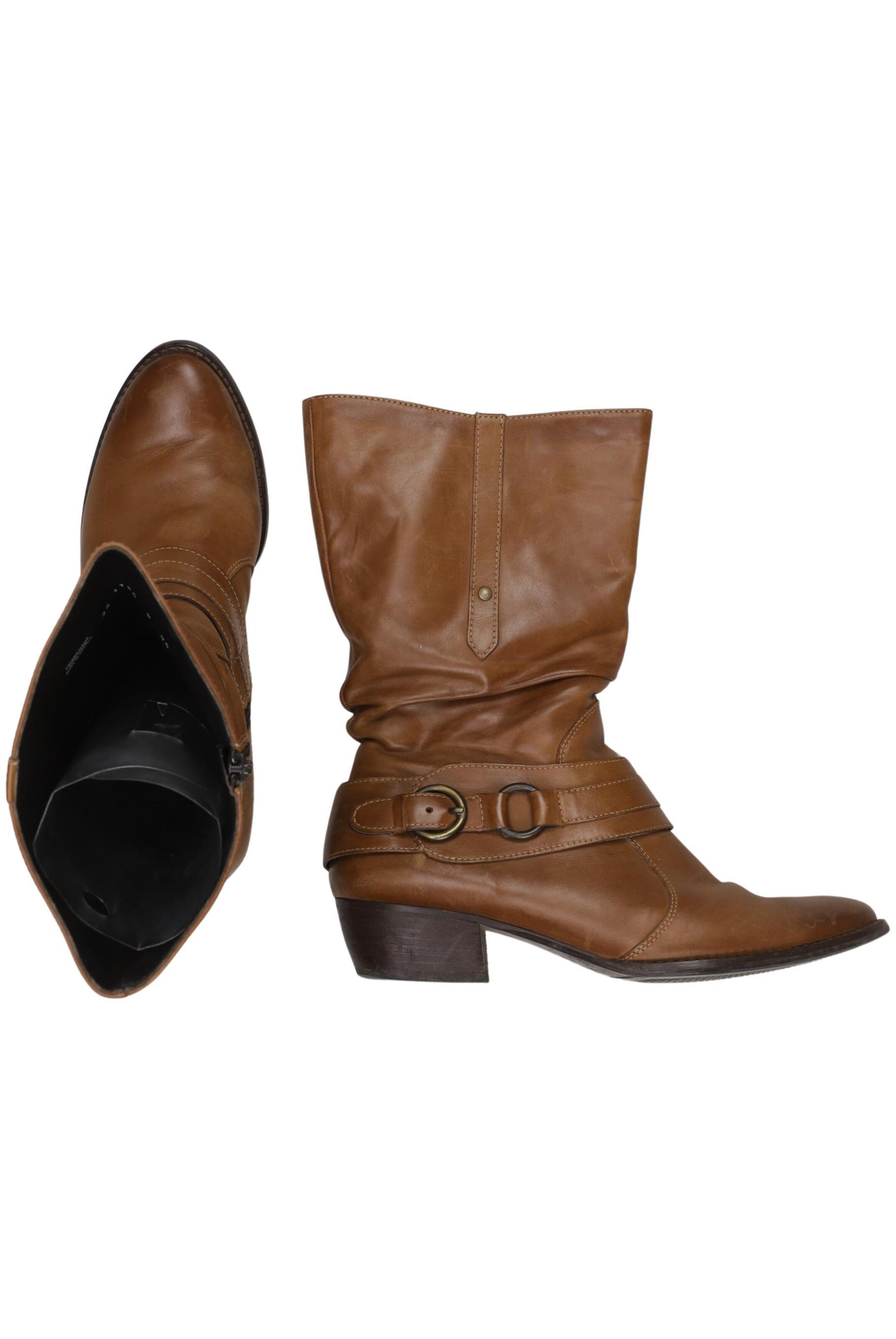 Paul Green Dress Boots in 39 in Brown: front