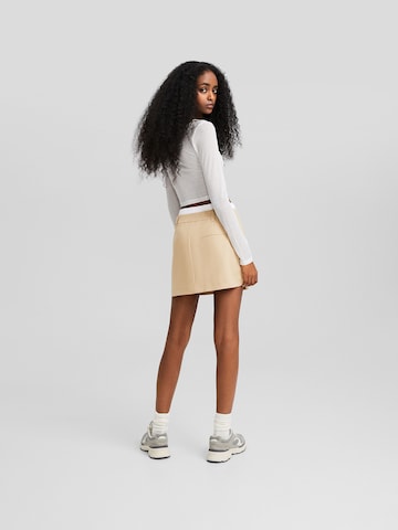 Bershka Skirt in Beige