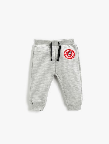 Koton Tapered Trousers in Grey: front