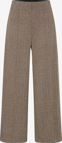 Pantalon à plis 'Kate' ICHI en marron : devant