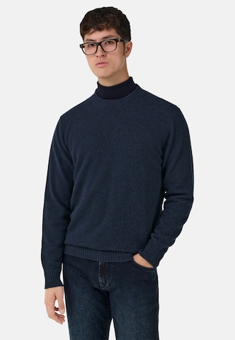 Pull-over Boggi Milano en bleu : devant