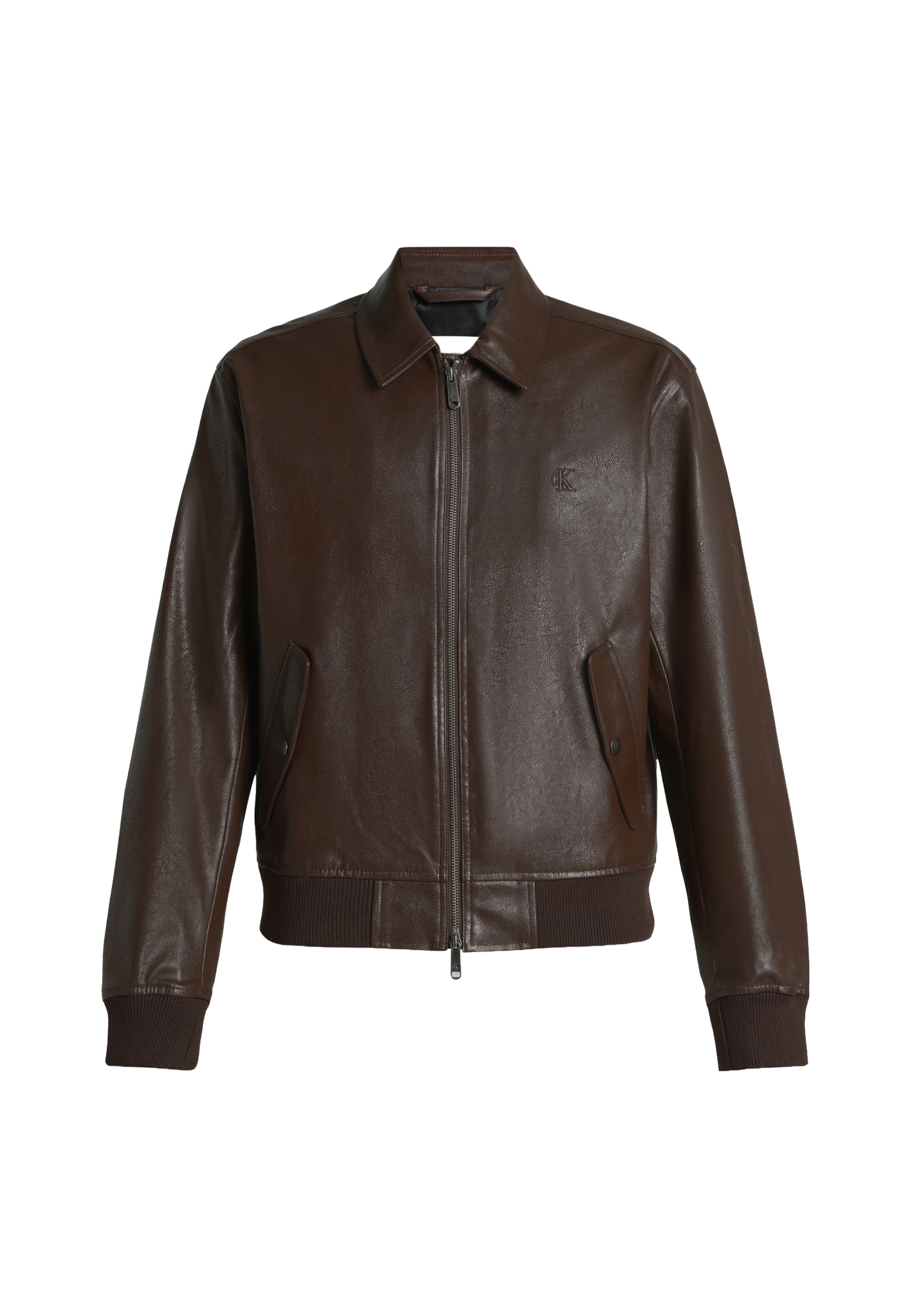 Calvin Klein Jeans Jacke in Braun: Vorderseite
