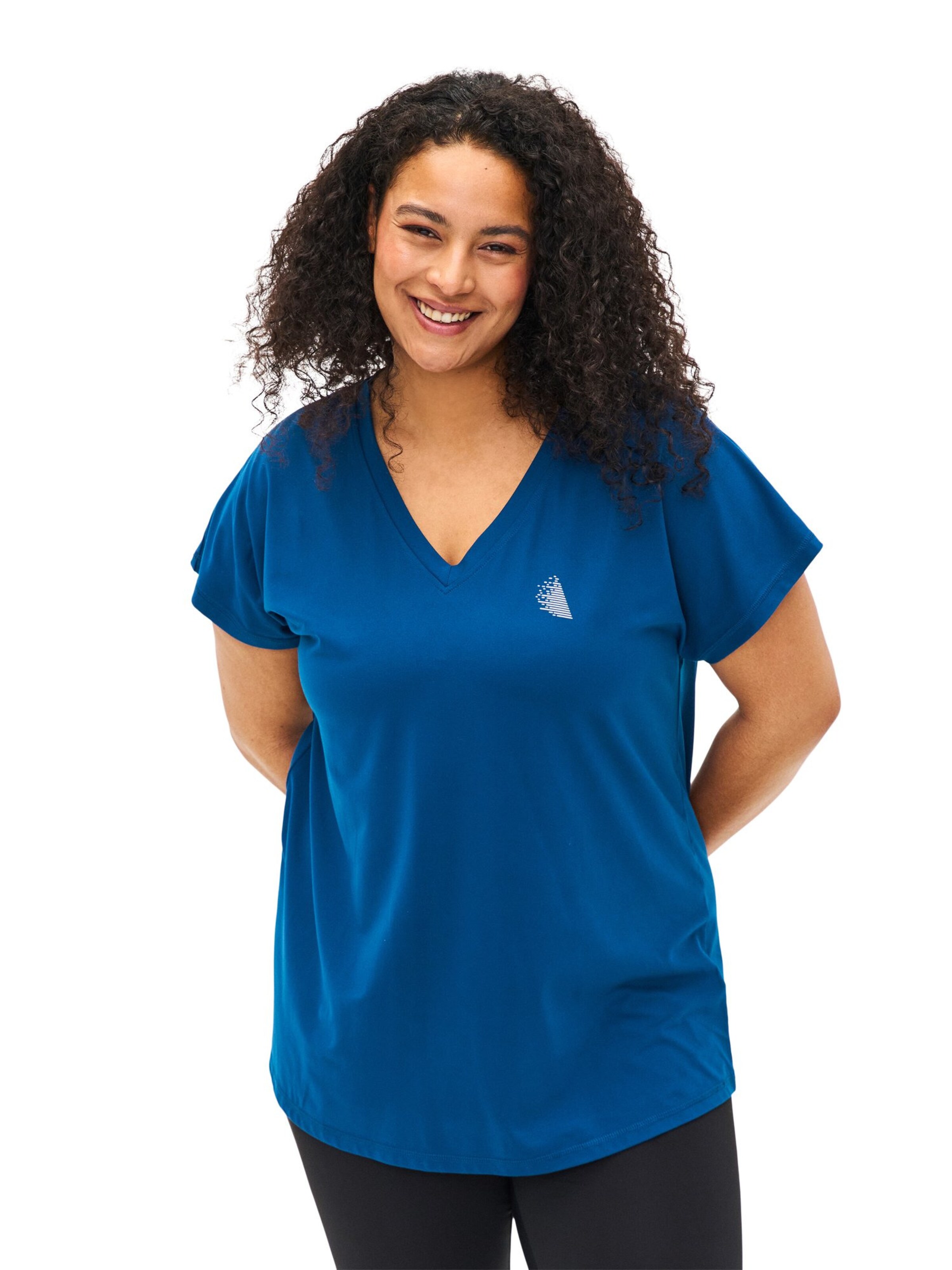 Active by Zizzi Funkcionalna majica | modra barva: sprednja stran