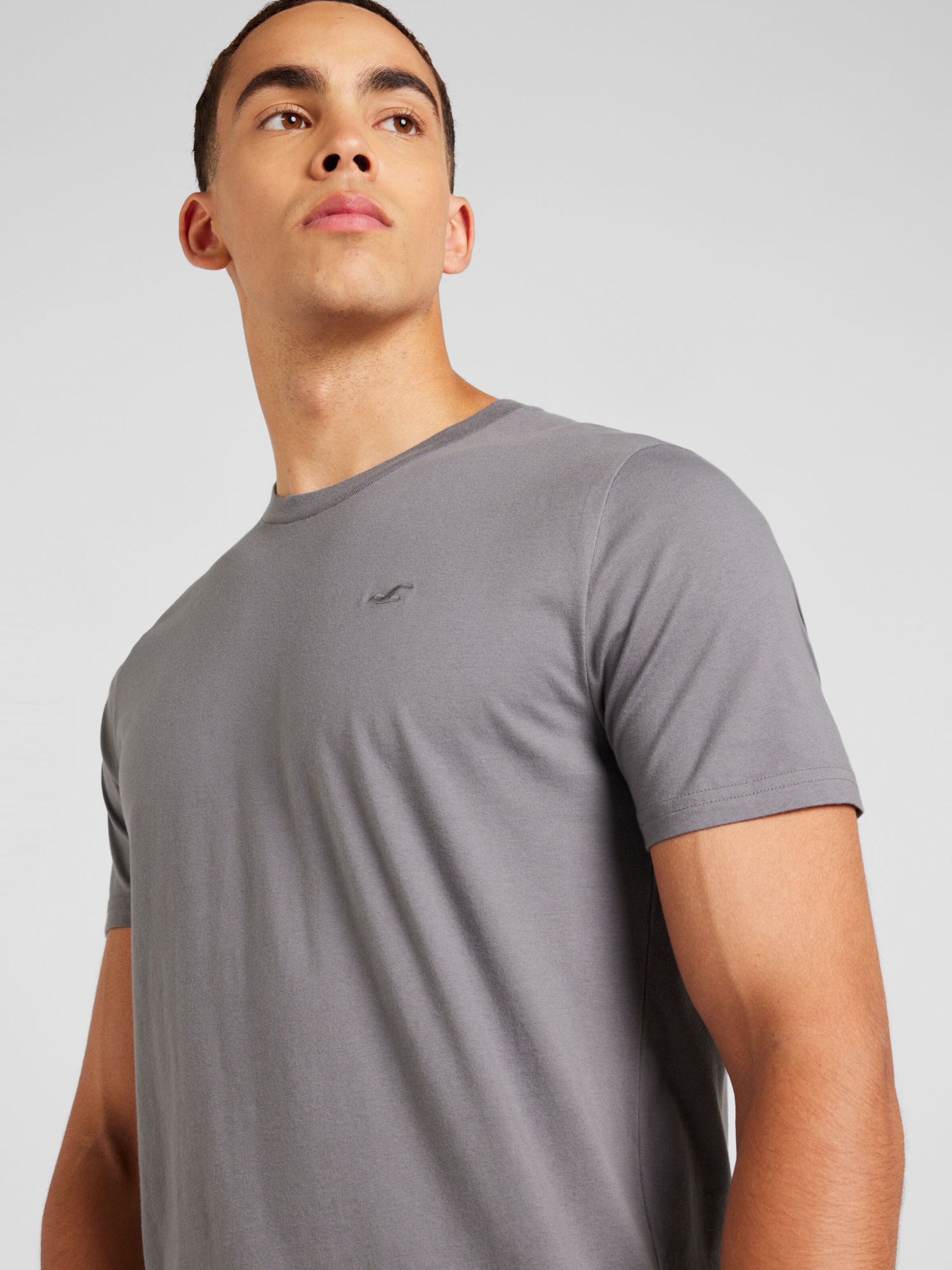 Hollister t shirt grau sales