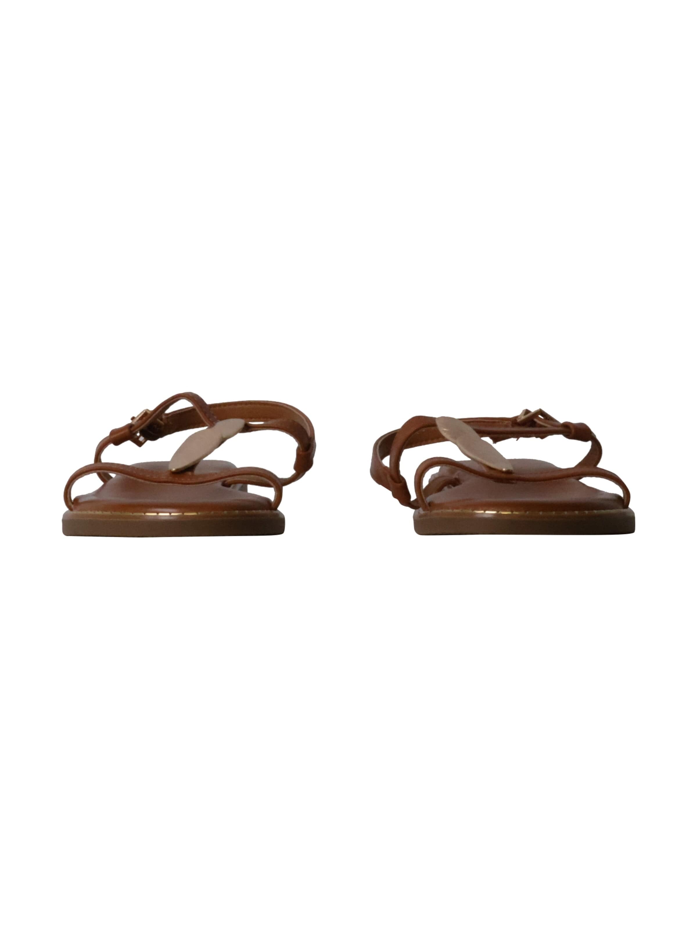 Sandalo 'Flache Riemchensandalen von Loevah Paris' di Super Mode in marrone