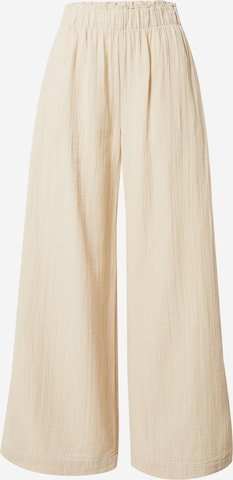 GAP Wide Leg Housut 'GAUZE' värissä beige: edessä