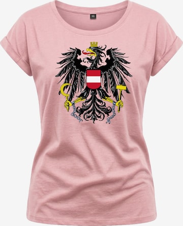 MAKAYA Shirt 'AT-Adler' in Pink: front