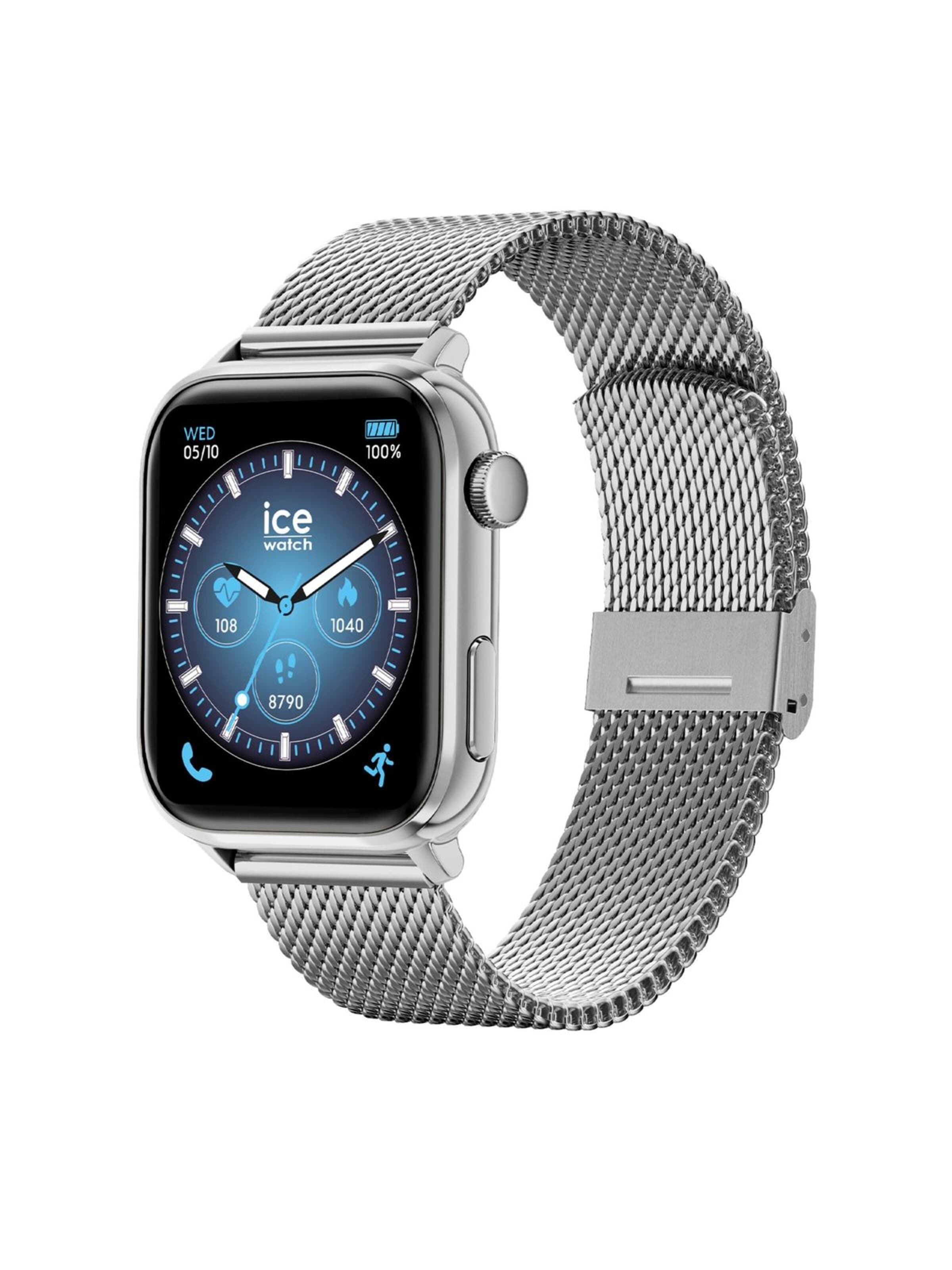 ICE WATCH Digitaal horloge 'Smartwatch ICE smart 3.0' in Zilver