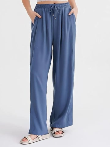 Wide Leg Pantalon MixRay en bleu : devant