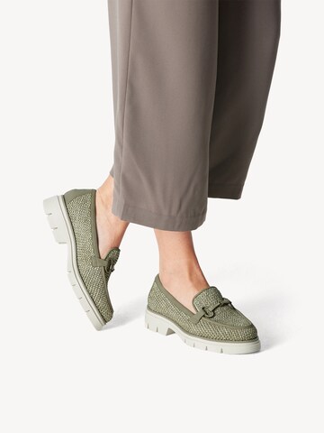 Chaussure basse TAMARIS en vert : devant