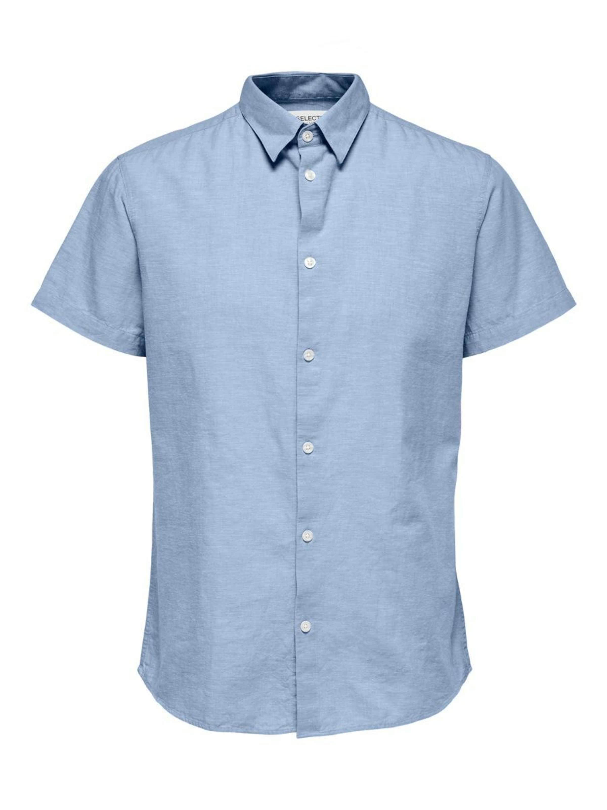 SELECTED Средняя посадка Рубашка в Синий: спереди