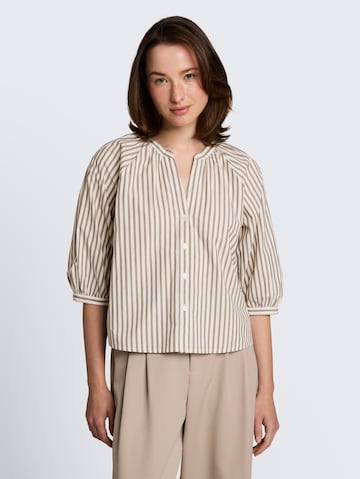 TOM TAILOR DENIM Bluse in Weiß: Vorderseite