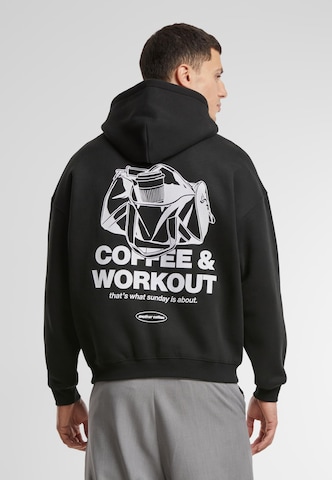 Another Cotton Lab Sweatshirt 'Coffee and Workout' in Grey: front