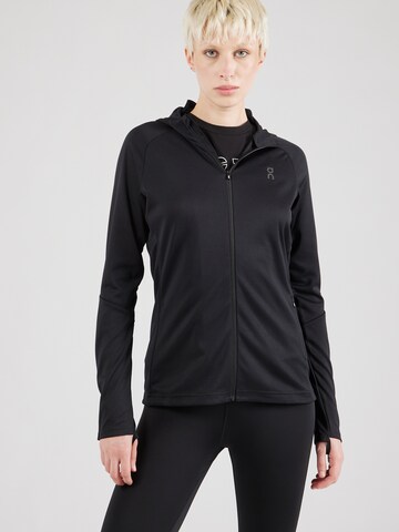 On Sports sweat jacket 'Climate' in Black: front