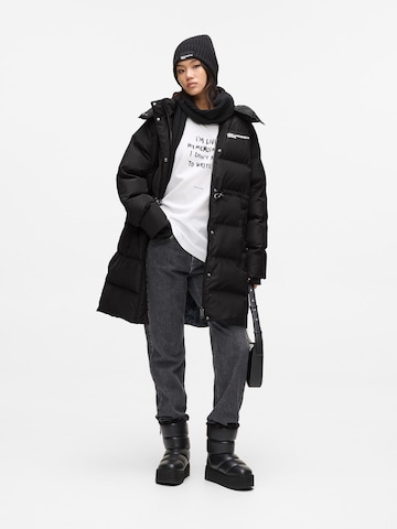 KARL LAGERFELD JEANS Zimná bunda - Čierna