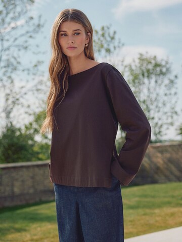 Next Shirt 'N. Premium' in Braun: Vorderseite