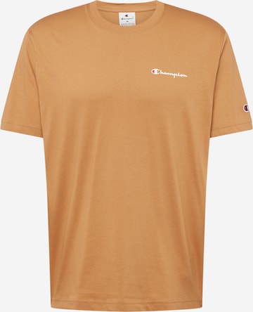 Champion Authentic Athletic Apparel T-Shirt in Braun: Vorderseite