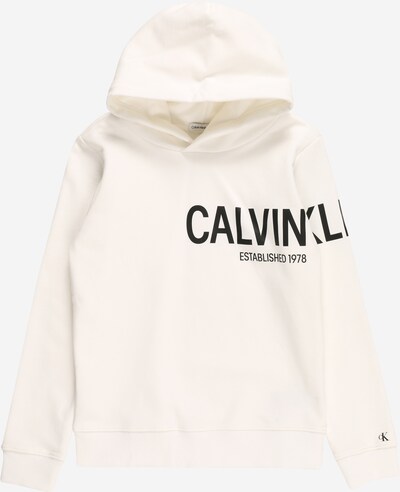 Calvin Klein Jeans Sportisks džemperis, krāsa - melns / gandrīz balts, Preces skats