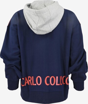 Carlo Colucci Sweatvest 'Carla' in Blauw