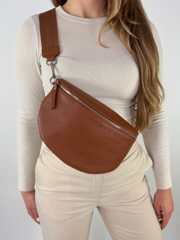 lePelou Fanny Pack 'MILA large' in Brown