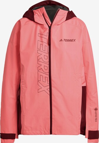 adidas Terrex Outdoor Jacket in Red: front