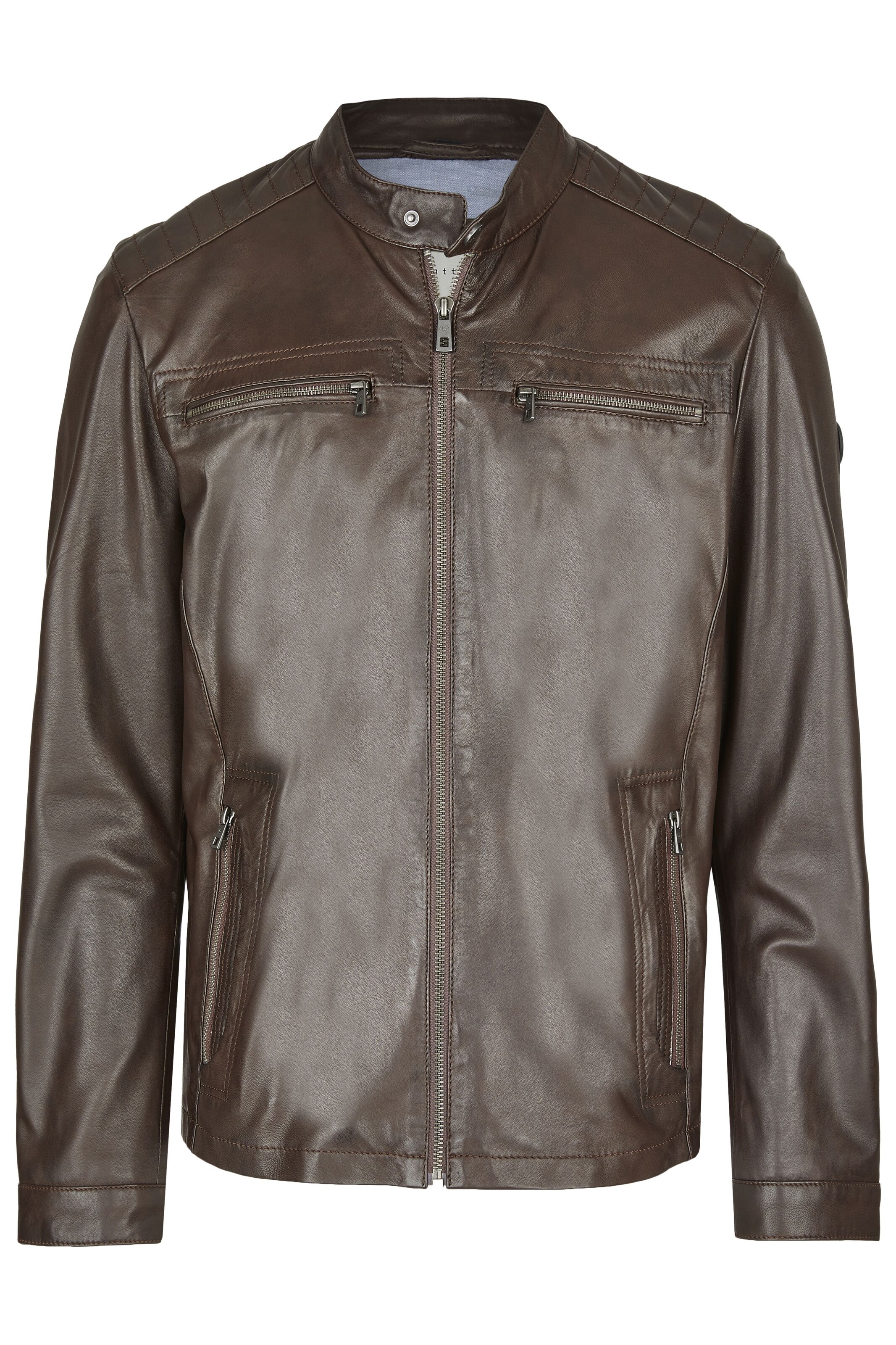 bugatti Tussenjas 'BUAlberto' in Bruin: voorkant