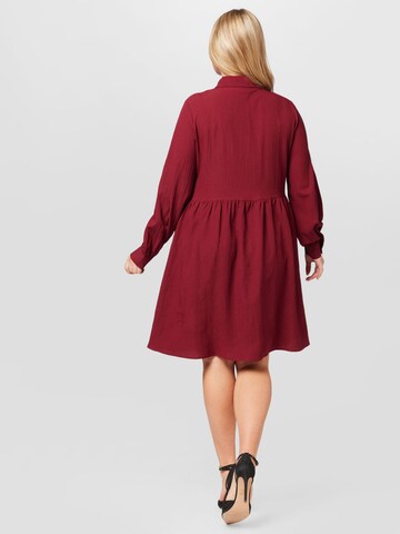 ONLY Carmakoma Shirt Dress 'Filopa' in Red