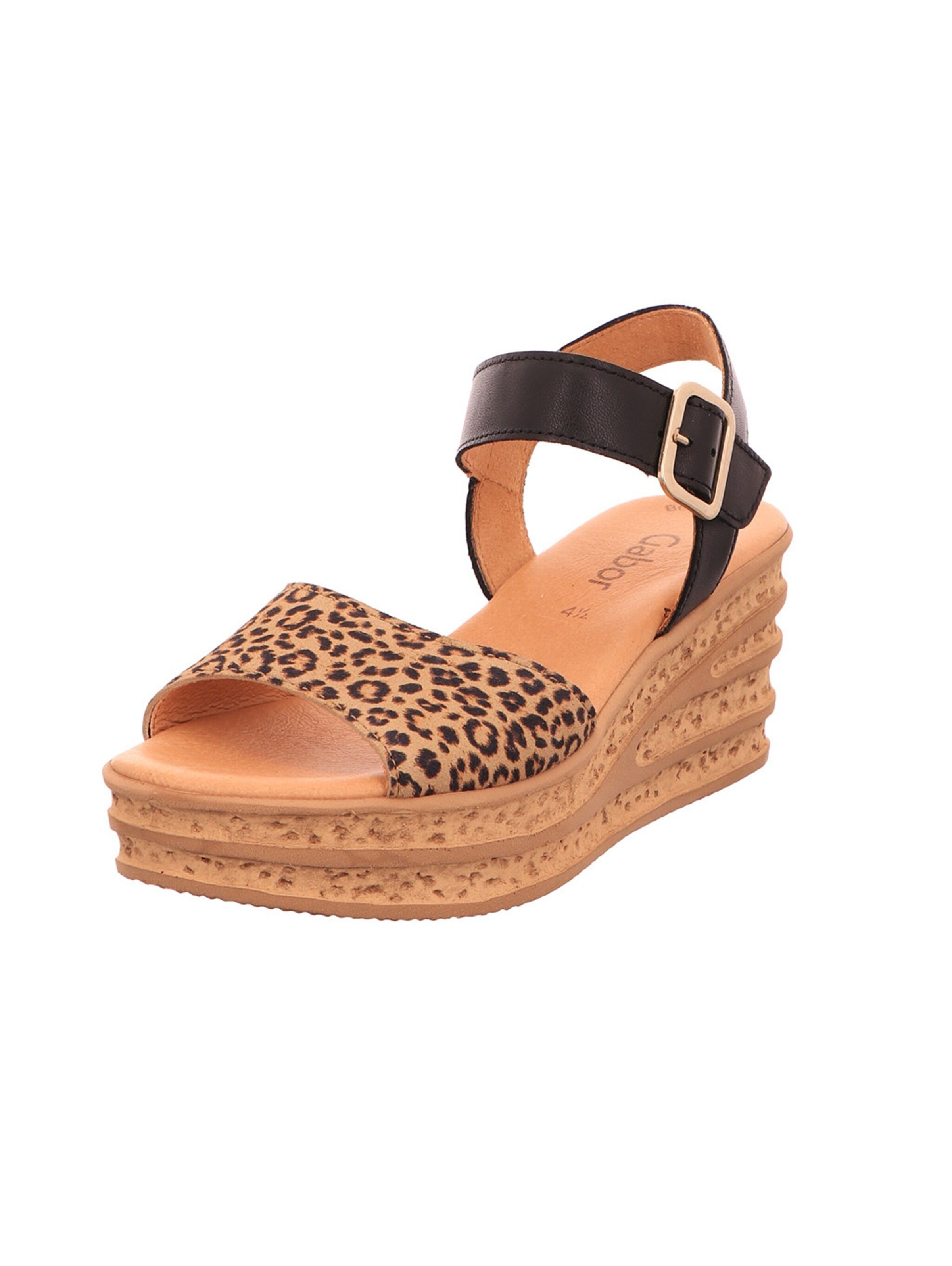 GABOR Sandale in nude / schwarz, Produktansicht