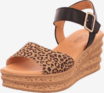 GABOR Sandaal in Beige: voorkant